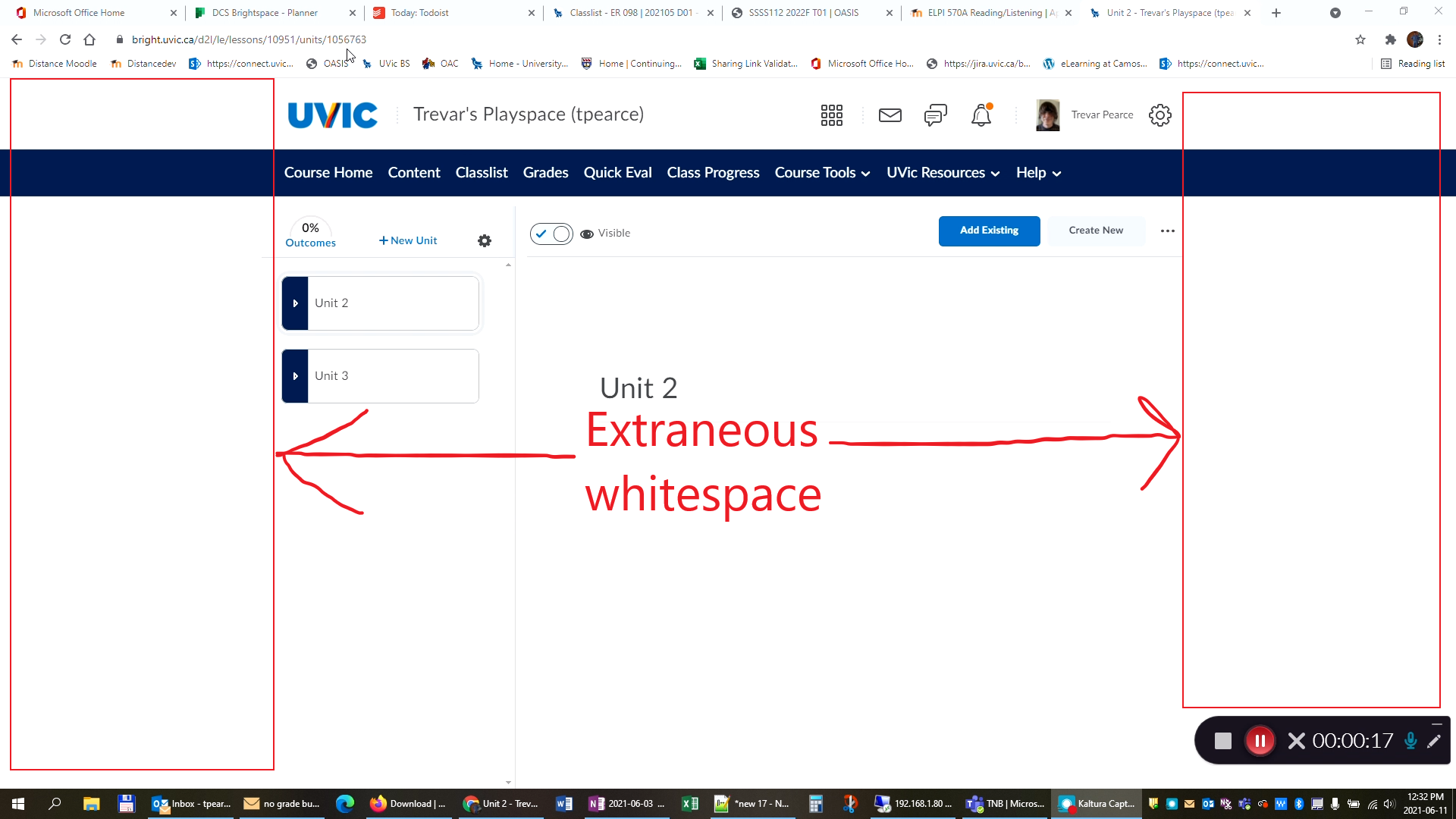 Extraneous whitespace